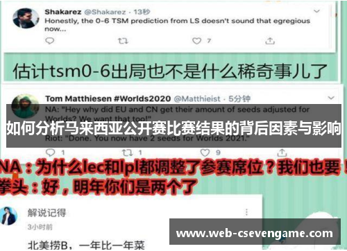 如何分析马来西亚公开赛比赛结果的背后因素与影响
