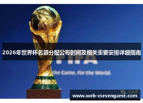 2026年世界杯名额分配公布时间及相关重要安排详细指南